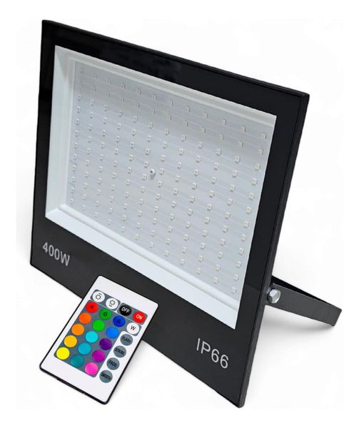 Refletor Colorido Rgb Com Memória 400w Ip67 Uso Externo