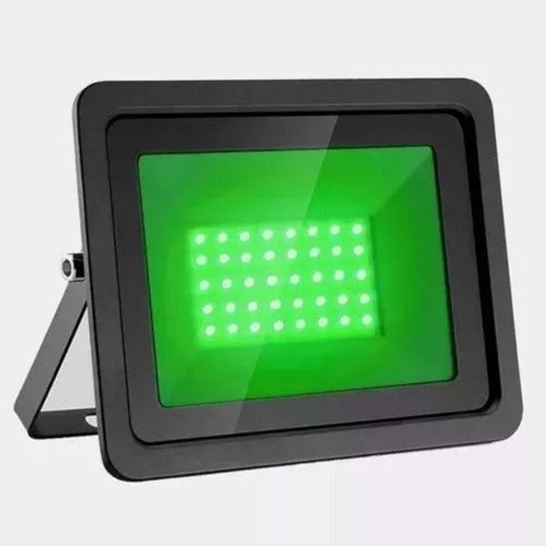 Refletor Led 150w Holofote Verde Bivolt A Prova D'água