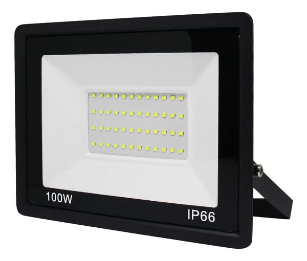 Refletor Led Slim 100w Resistente Água Branco Frio Somague