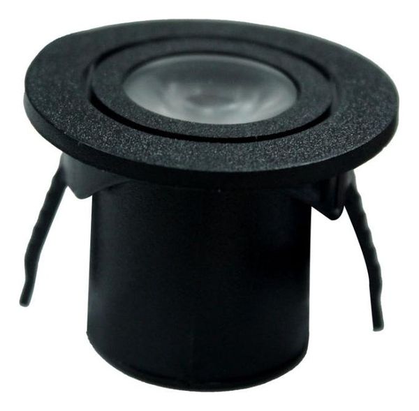 Spot Wood Redondo Direcionável Ip20 Bivolt 3000k Gaya Estrutura Preto