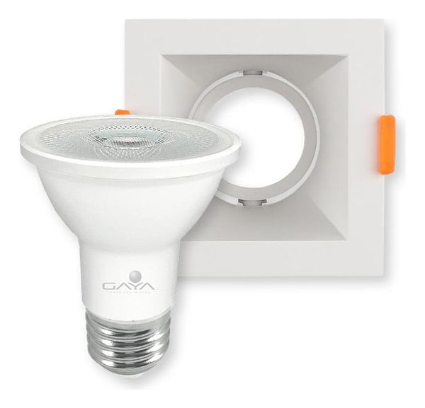 Spot Embutir Antiofuscante Branco Lâmpada 7w 4000k Irc 95