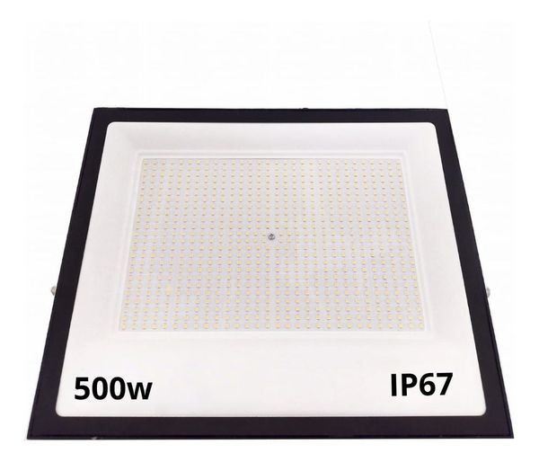 Refletor 500w Led Holofote Bivolt Prova D'água Branco Frio