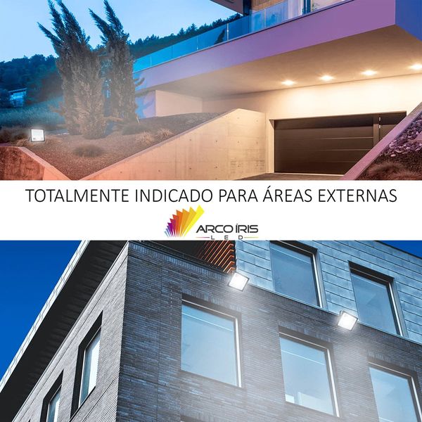 Refletor Led 600w Holofote Branco Frio Alta Iluminação Ip67