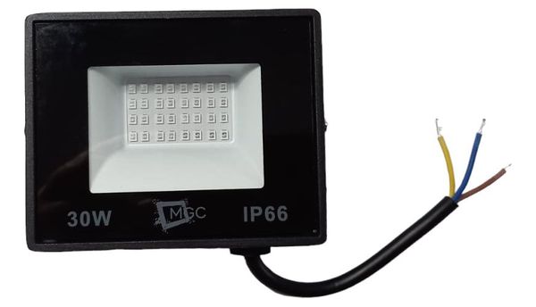 Refletor Led 30w Azul Ilumina Piscina Bivolt Jardim Deck