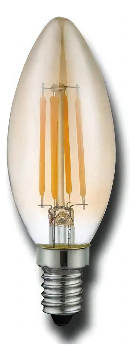 Lâmpada de Filamento LED C35 4W - Elegância Retrô e Eficiência