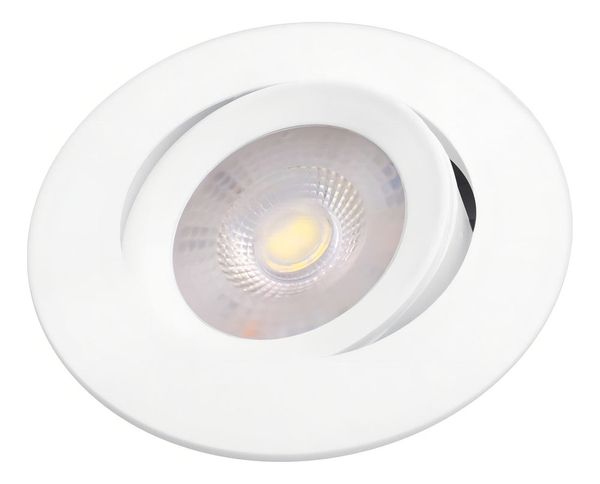 Spot Led Smd 7w Dicroica Embutir Aaatop Redondo Aaatop Bq Cor Branco-quente 110V/220V