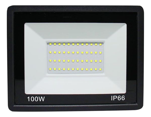 Refletor Led Slim 100w Resistente Água Branco Frio Somague