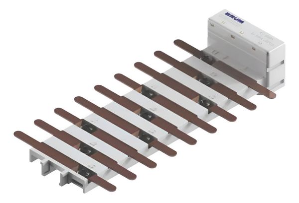 Barramento Brum Bifásico 34 Disjuntor 100a + Neutro E Terra