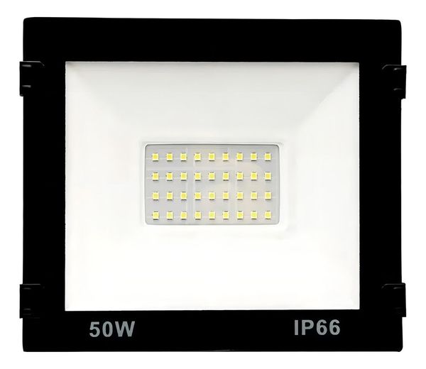 Refletor Led 50w Cor da carcaça Preto Cor da luz Branco-frio 110V/220V