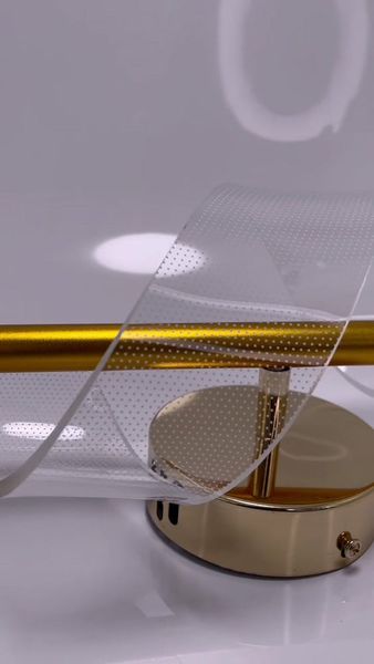 Arandela de Parede Led Espiral Acrilica Nórdica Bilho Ondas Decorativa 2w 110v/220v