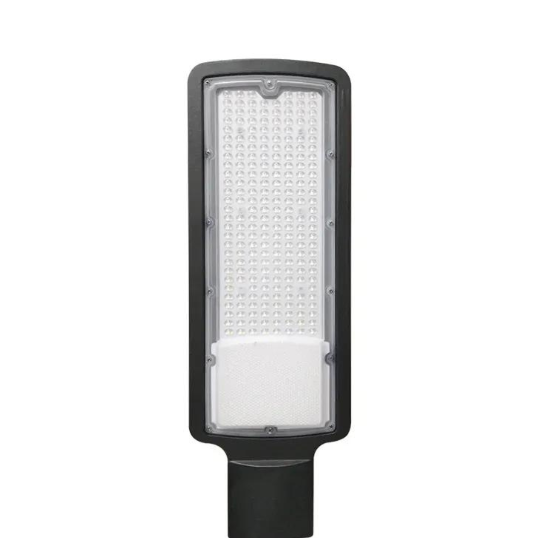 10 Luminárias LED para Poste 150W Iluminação Pública 6500K - Carcaça Preta, Luz Branco Frio, Bivolt (110V/220V)