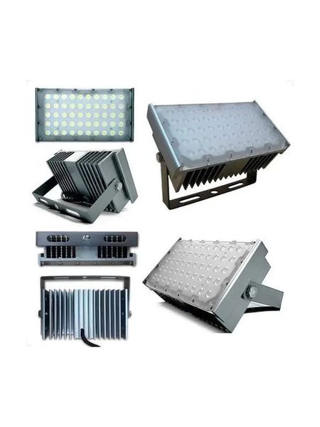 Refletor LED 50w Modular IP68 Branco Frio com Dissipador