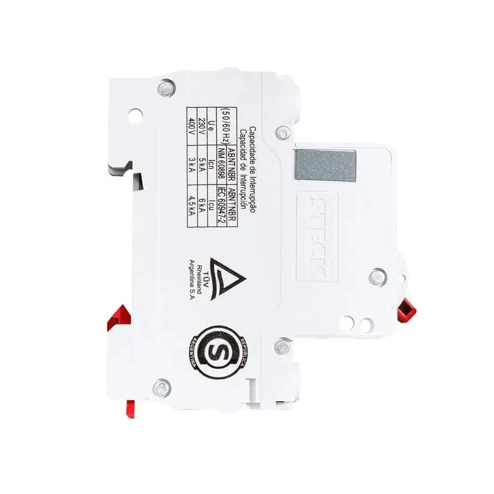 Disjuntor Din 1P Unipolar 80A - Steck