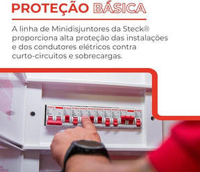 Disjuntor Din 2P Bipolar 40A - Steck