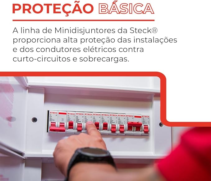 Disjuntor Din 2P Bipolar 40A - Steck