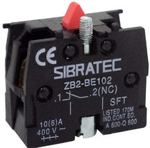 Bloco de contato auxiliar para botoeiras e chaves seletoras da marca Elitek, modelo ECONT.