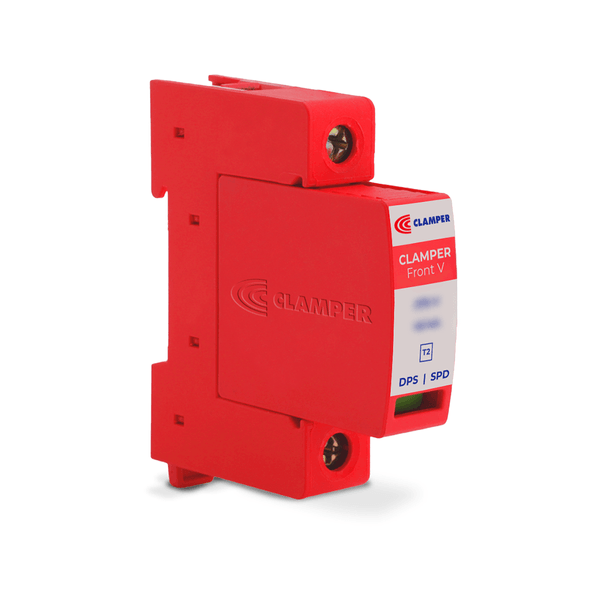 DPS Dispositivo de Proteção Contra Surtos 12kA 275V Vermelho - CLAMPER Front V