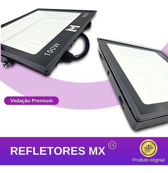 Refletor Led 50w Holofote Prova D'água Frio Cor da carcaça Preto Cor da luz Branco-frio 110V/220V