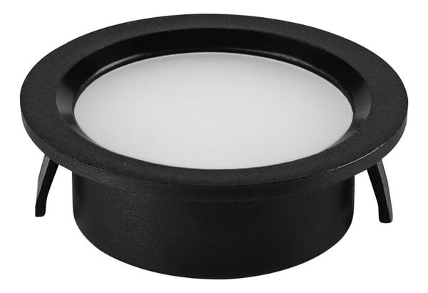 Spot Woody Slim 2w 150º Ip20 3000k Redondo Irc80 Gaya Estrutura Preto