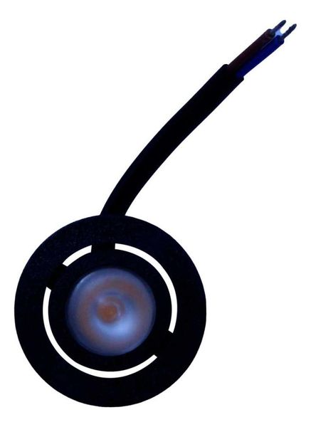 Spot Wood Redondo Direcionável Ip20 Bivolt 3000k Gaya Estrutura Preto