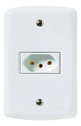 Conjunto Tomada 4x2 20A Lux Branco - Tramontina