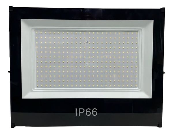 Refletor Led Shine 500w Smd Holofote Prova Dagua 6500k Ip66 Bivolt Cor da carcaça Preto Cor da luz Branco-frio 110V/220V
