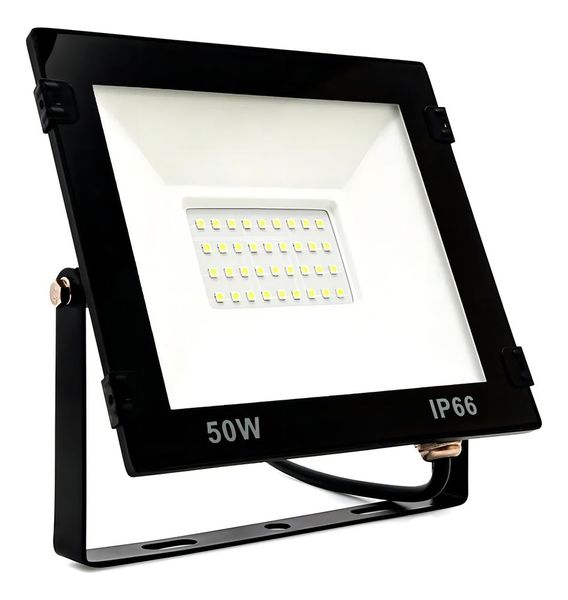 Refletor Led 50w Cor da carcaça Preto Cor da luz Branco-frio 110V/220V