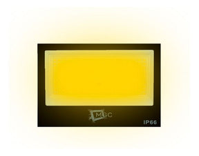 Refletor Holofote Led Amarelo 500w Branco Quente Bivolt Ip66