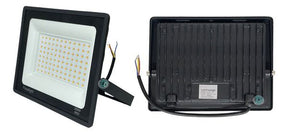 Refletor Led 200w Holofote Prova Dágua Ip66 Branco Quente