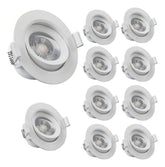 10 Spot De Led 5w Branco Quente 3000k Redondo Bivolt 110v/220v