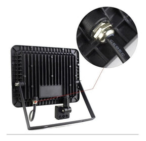 Refletor Led 50w + Sensor Presença + Dia Ou Noite Embutido Cor da carcaça Preto Cor da luz Branco-frio 110V/220V