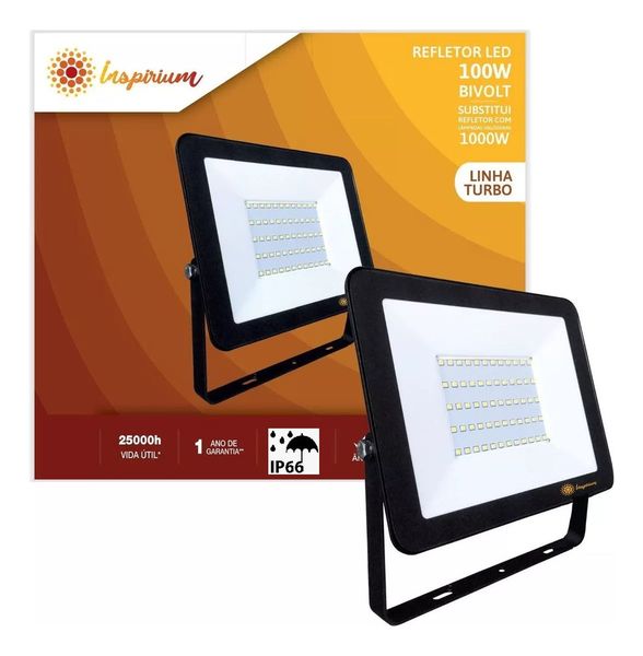 Refletor Painel Luminária De Led 100w 6500k Luz Branca