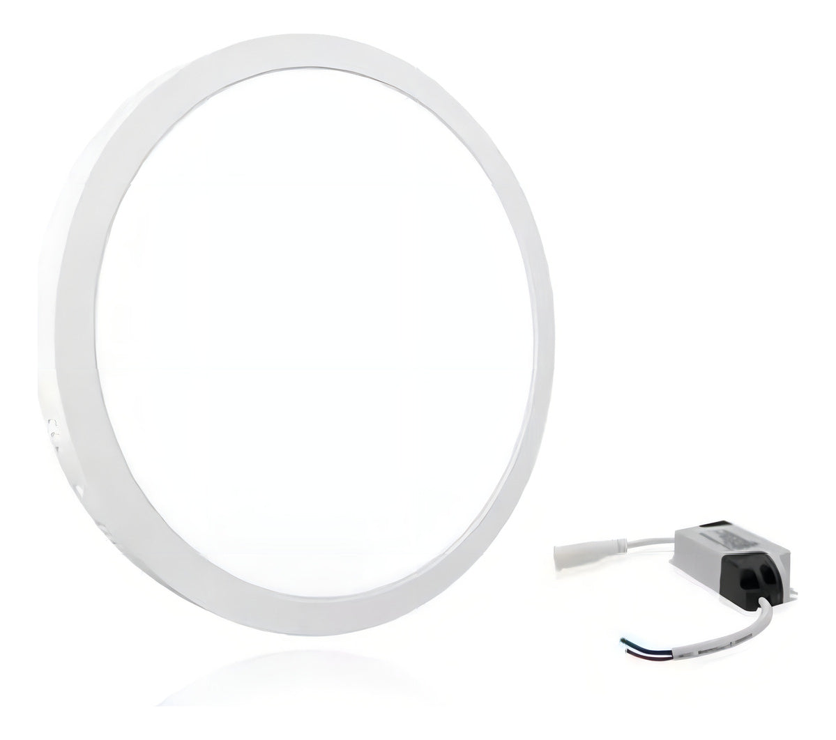 Plafon LED de Sobrepor 12W Redondo 3500K - Luz Branca Neutra e Aconchegante