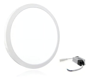 Plafon LED de Sobrepor 12W Redondo 6500K - Luz Branca Fria e Moderna