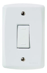 Conjunto Interruptor Simples Lux Branco - Tramontina