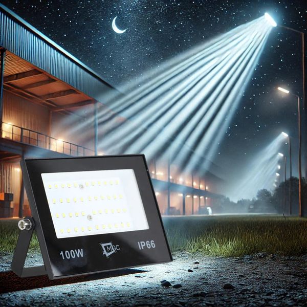 Refletor Led 100w Smd Prova D´água Ip66 Holofote 6500k Slim