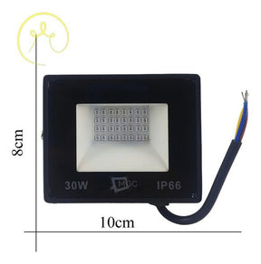 Refletor Holofote 30w Luz Azul A Prova D' Agua Bivolt Ip66
