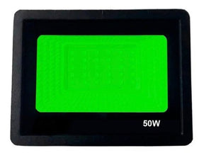 Refletor Holofote Led 50w Luz Verde Bivolt Jardim