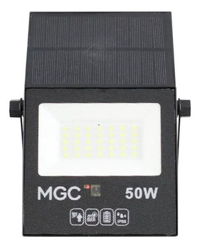 Refletor Solar Led 50w Placa Recarregável A Prova D'água Dobrável Ajustável Carcaça Preto Luz Branco-frio (6000k-6500k)