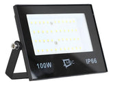 Refletor Led 100w Smd Prova D´água Ip66 Holofote 6500k Slim