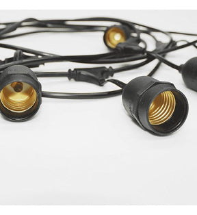 Varal De Luzes Para Área Interna E Externa 5 Soquetes 5m