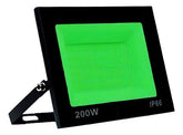 Refletor Led 200w Verde Area Externa Aprova D Agua Bivolt MB