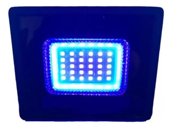 Refletor Uv Led 30w Luz Negra Balada Bivolt Festas Dj Roxo