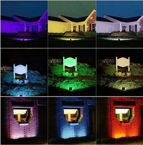 Refletor Colorido Rgb Com Memória 400w Ip67 Uso Externo