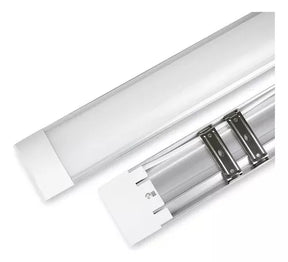 Luminária Tubular de Sobrepor LED Slim 120cm 40W Bivolt - Luz Branco Frio 6000K