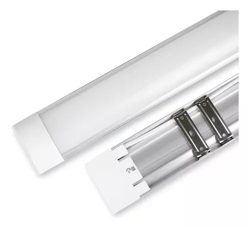 Luminária Tubular de Sobrepor LED Slim 120cm 40W Bivolt - Luz Branco Frio 6000K