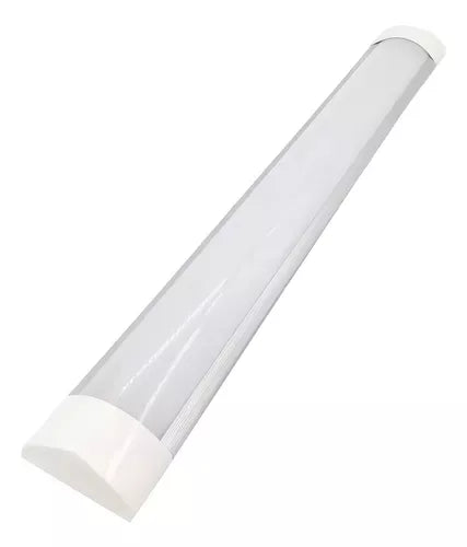 Luminária Tubular de Sobrepor LED Slim 120cm 40W Bivolt - Luz Branco Frio 6000K