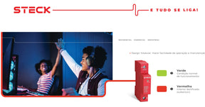 DPS Dispositivo de Proteção Contra Surtos 20kA 275V Vermelho -Steck