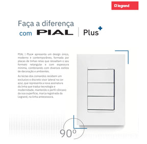 Suporte 4x4 Pial Plus - Legrand 612124NT