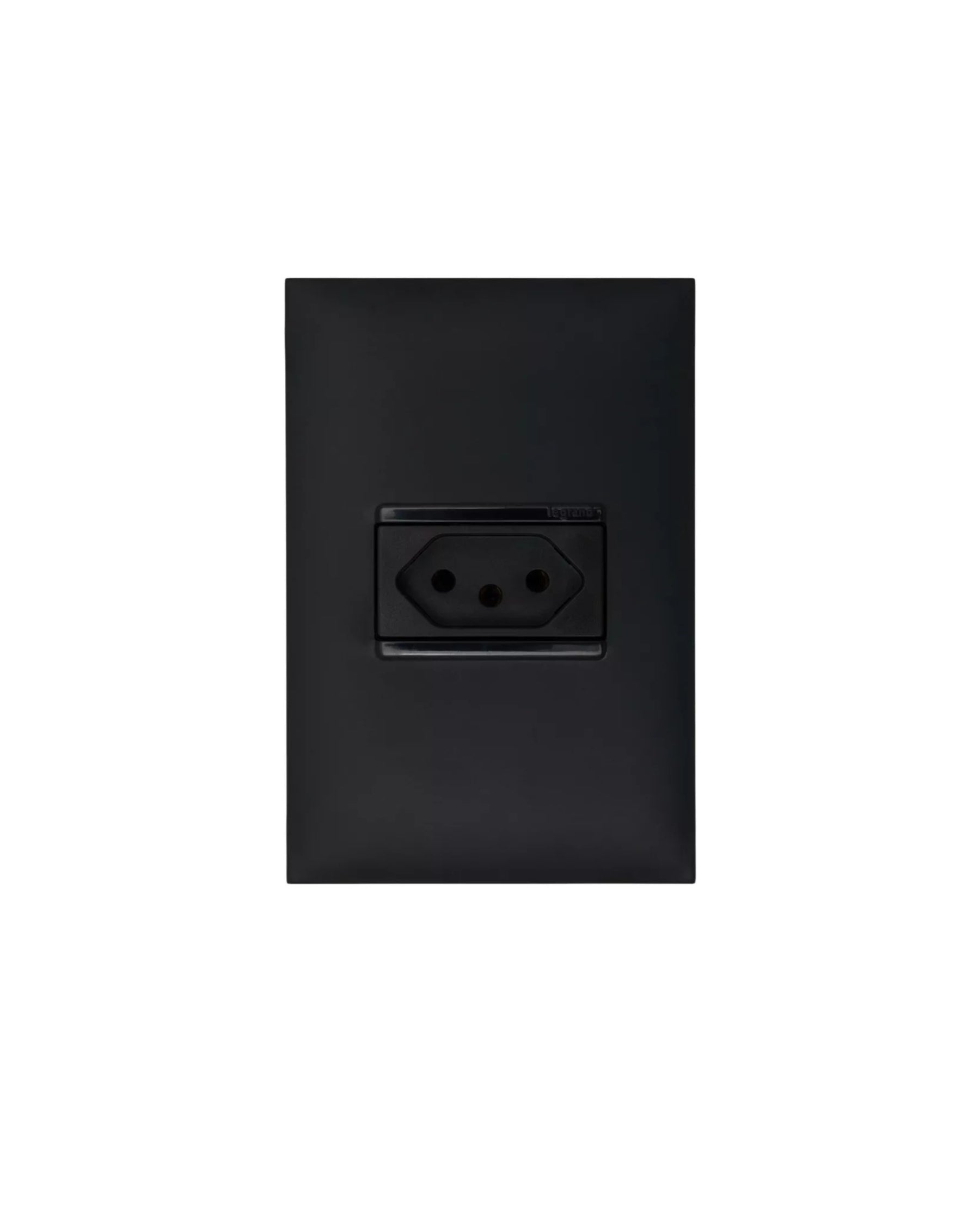 Conjunto 1 Tomada 4x2 2P+T 10A Preto Pial Plus - Legrand